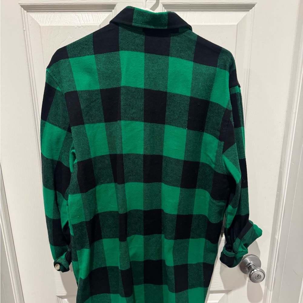 Plaid button down shirt